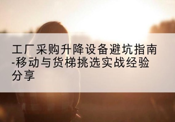 都安移动式升降机怎么选-工厂采购升降设备避坑指南-移动与货梯挑选实战经验分享