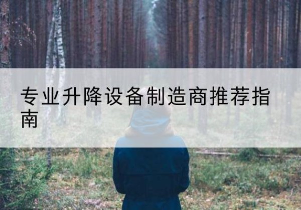 都安电动剪叉升降平台厂家-专业升降设备制造商推荐指南